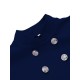 2PCS  Button Work Pencil Dress