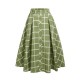 Green  Plaid Swing Skirt