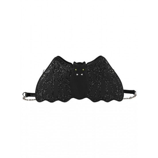 Halloween Bat Glitter Decoration Bag