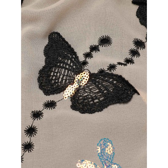 Black  Strap Butterfly Lace Patchwork Jumpsuit