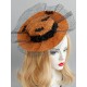 Orange  Halloween Lace Bat Hat