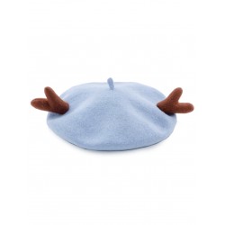  Solid Antlers Wool Berets