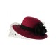  Flower Net Round Top Hat