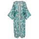 Green  Chiffon Floral Cover Up