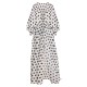 Black&White  Polka Dots Long Cover-up